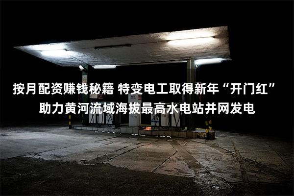 按月配资赚钱秘籍 特变电工取得新年“开门红” 助力黄河流域海拔最高水电站并网发电