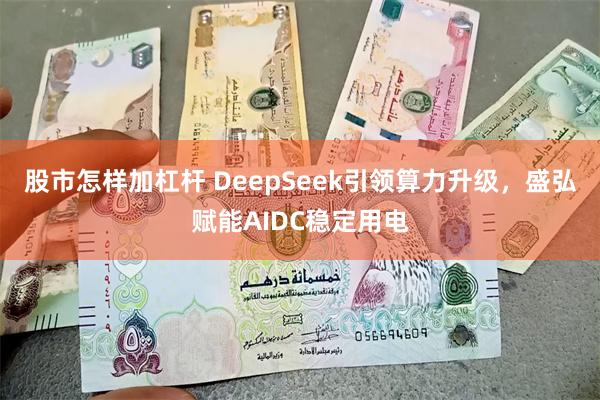 股市怎样加杠杆 DeepSeek引领算力升级，盛弘赋能AIDC稳定用电