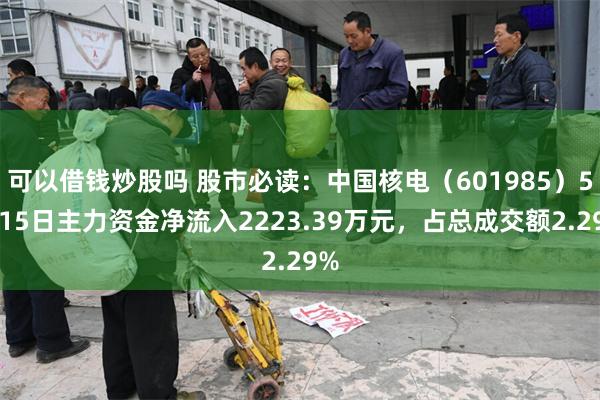可以借钱炒股吗 股市必读：中国核电（601985）5月15日主力资金净流入2223.39万元，占总成交额2.29%