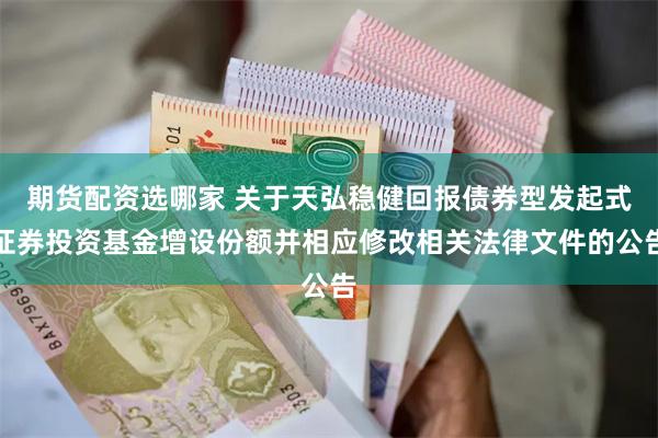 期货配资选哪家 关于天弘稳健回报债券型发起式证券投资基金增设份额并相应修改相关法律文件的公告